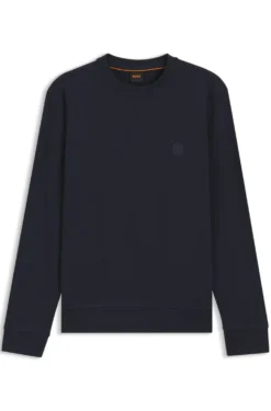Sweatshirt aus Baumwoll-Terry mit Logo-Patch