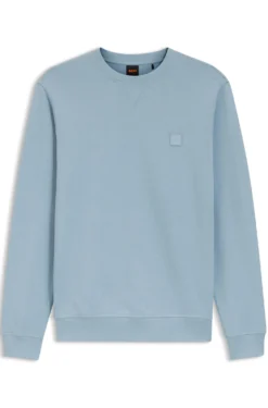 Sweatshirt aus Baumwoll-Terry mit Logo-Patch