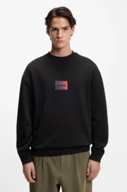 Sweatshirt aus Baumwoll-Terry mit Gradient-Logo