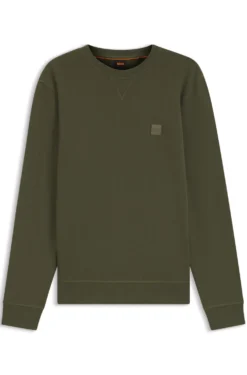 Sweatshirt aus Baumwoll-Terry mit Logo-Patch
