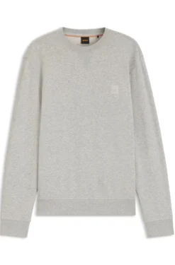 Sweatshirt aus Baumwoll-Terry mit Logo-Patch