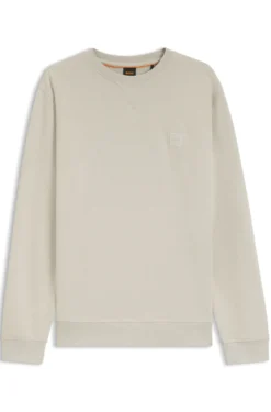 Sweatshirt aus Baumwoll-Terry mit Logo-Patch