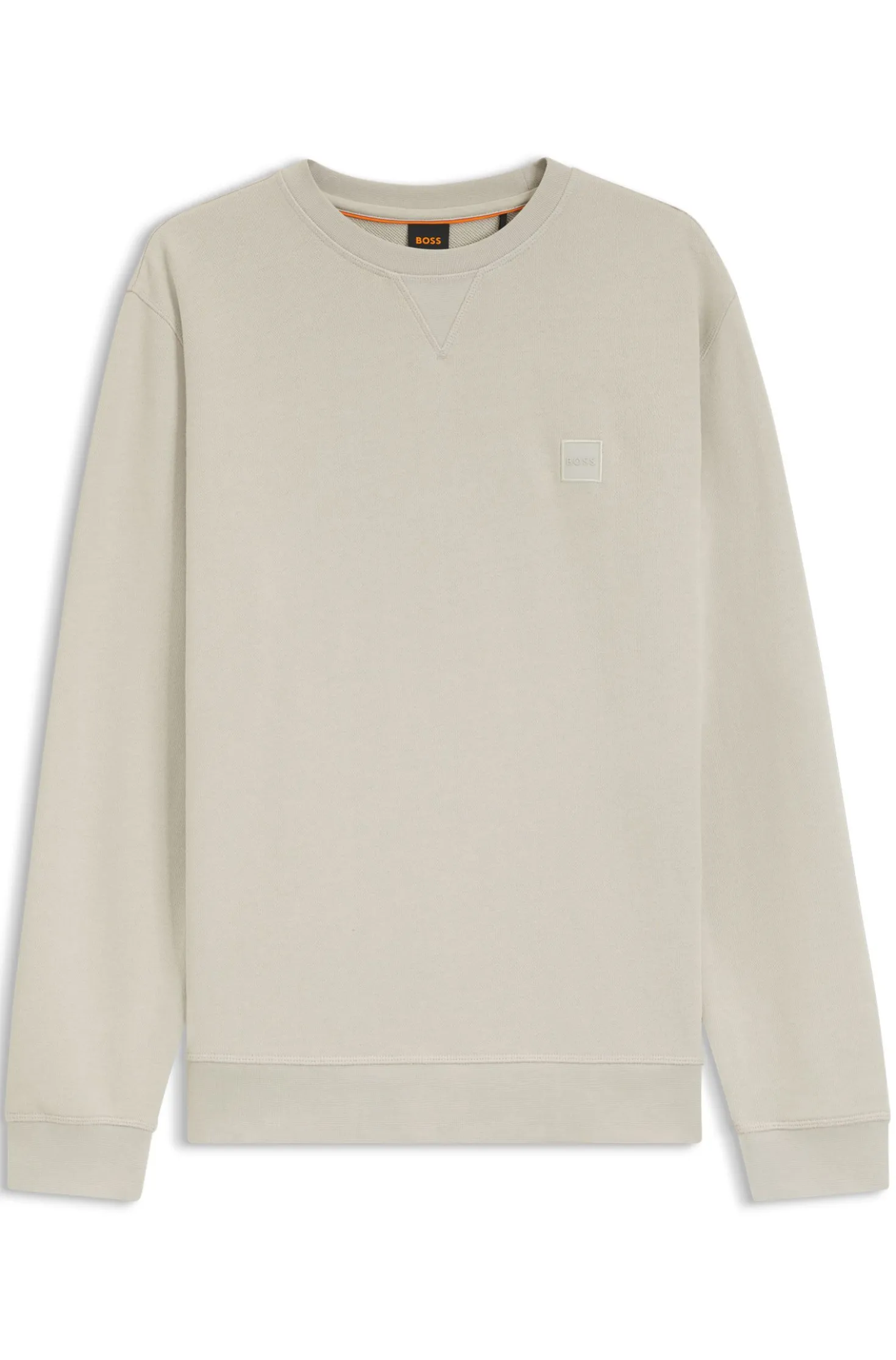 Sweatshirt aus Baumwoll-Terry mit Logo-Patch