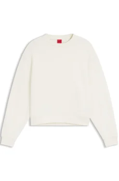 Sweatshirt aus Baumwoll-Terry mit Logo-Stickerei