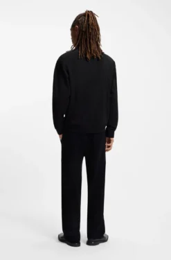 Sweatshirt aus einem Baumwoll-Mix mit Drop-Needle-Streifen