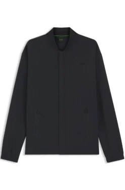 Sweatshirt mit Waffelstruktur und eingefassten Reißverschlüssen