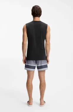 Tanktop aus Baumwoll-Jersey mit Logo-Print