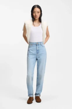 Tanktop aus Stretch-Baumwolle mit Racerback