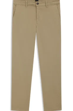 Tapered-Fit Hose aus Baumwoll-Satin mit Elasthan-Anteil