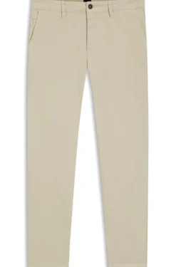 Tapered-Fit Hose aus Baumwoll-Satin mit Elasthan-Anteil