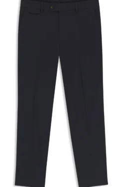 Tapered-Fit Hose aus bügelleichter Stretch-Baumwolle-Popeline