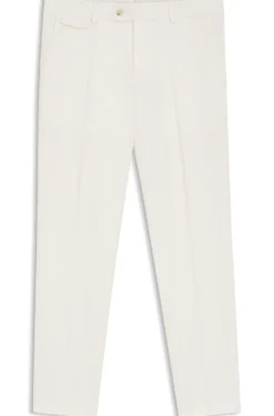 Tapered-Fit Hose aus bügelleichter Stretch-Baumwolle-Popeline