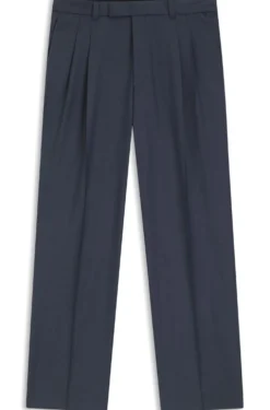 Tapered-Fit Hose aus Schurwolle mit dezentem Muster