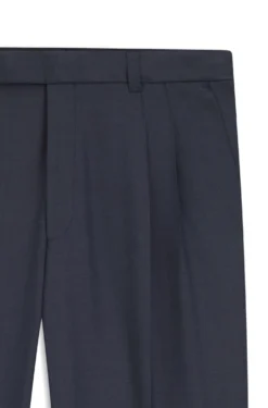 Tapered-Fit Hose aus Schurwolle mit dezentem Muster
