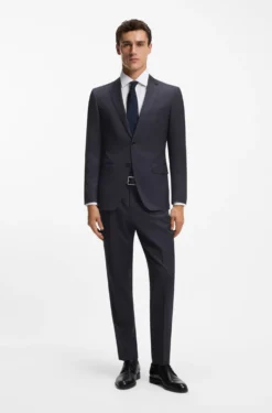 Tapered-Fit Hose aus Schurwoll-Serge