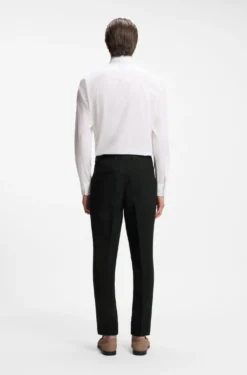 Tapered-Fit Hose aus Stretch-Baumwolle mit Seersucker-Struktur