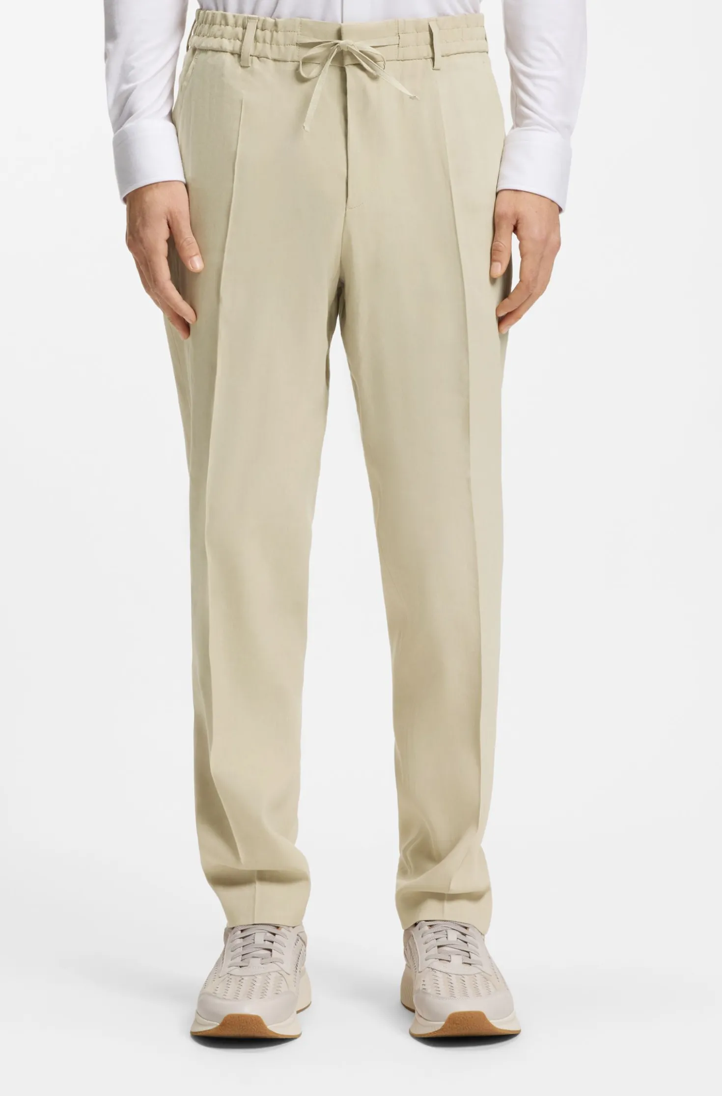 Tapered-Fit Hose aus waschbarem Tech-Leinen