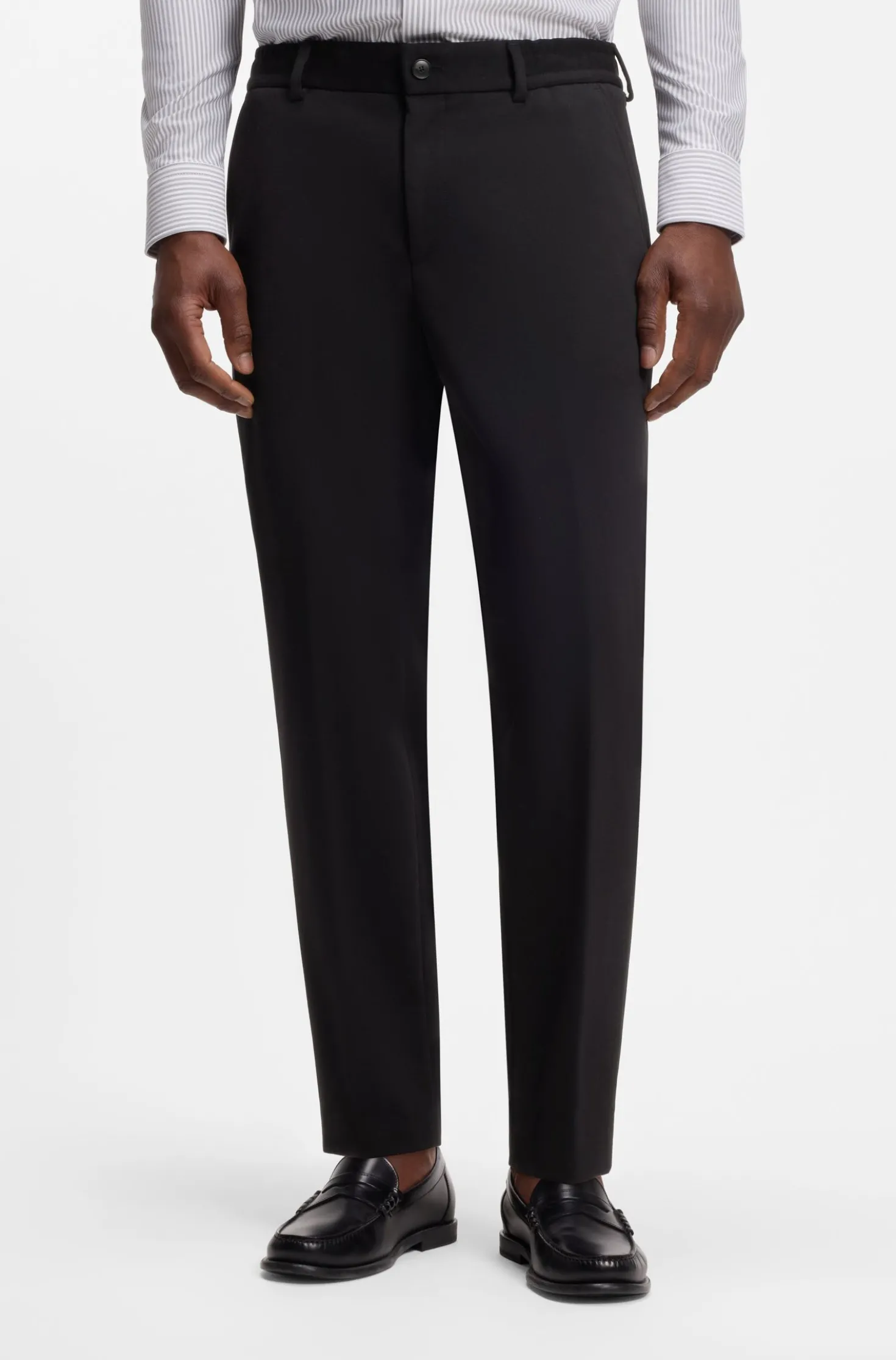Tapered-Fit Jersey-Hose aus Baumwoll-Mix