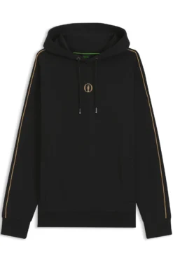 The Open Hoodie aus Baumwoll-Mix mit grafischem Print auf der Rückseite