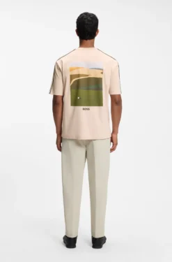 The Open T-Shirt aus Baumwolle mit grafischem Golf-Motiv