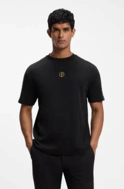 The Open T-Shirt aus Baumwolle mit grafischem Golf-Motiv