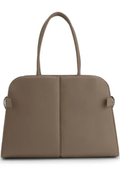 Tote Bag aus Kunstleder mit Logo-Prägung