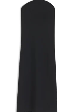 Trägerloses Kleid aus Stretch-Krepp mit integriertem Korsett