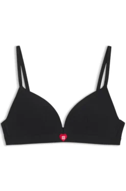Triangel-BH aus Stretch-Gewebe mit Logo-Trägern