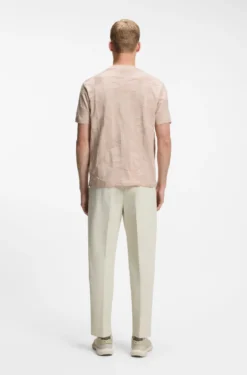 T-Shirt aus Baumwolle mit 3D-Jacquard-Muster