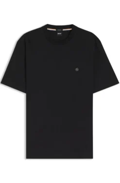 T-Shirt aus Baumwolle mit Double-B-Monogramm-Badge