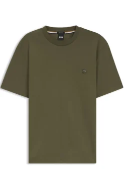 T-Shirt aus Baumwolle mit Double-B-Monogramm-Badge