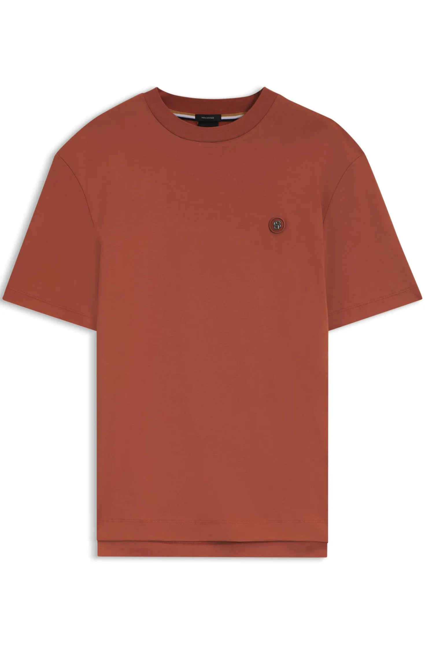 T-Shirt aus Baumwolle mit Double-B-Monogramm-Badge