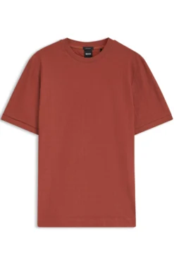 T-Shirt aus Baumwolle mit geometrischem Jacquard-Muster