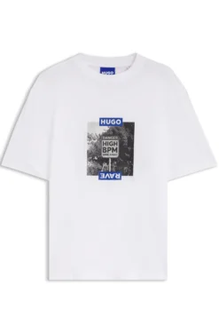 T-Shirt aus Baumwolle mit Grafik-Print