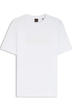 T-Shirt aus Baumwolle mit großem tonalem Logo