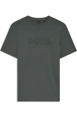 T-Shirt aus Baumwolle mit großem tonalem Logo