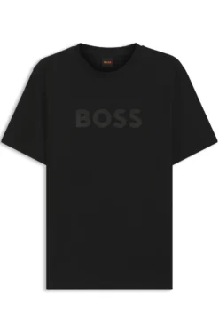 T-Shirt aus Baumwolle mit großem tonalem Logo