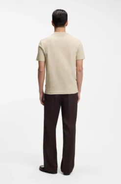 T-Shirt aus Baumwolle mit Jacquard-Muster