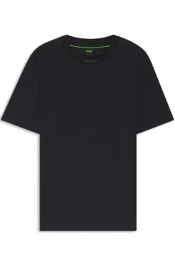 T-Shirt aus Baumwolle mit Logo am Rundhalsausschnitt