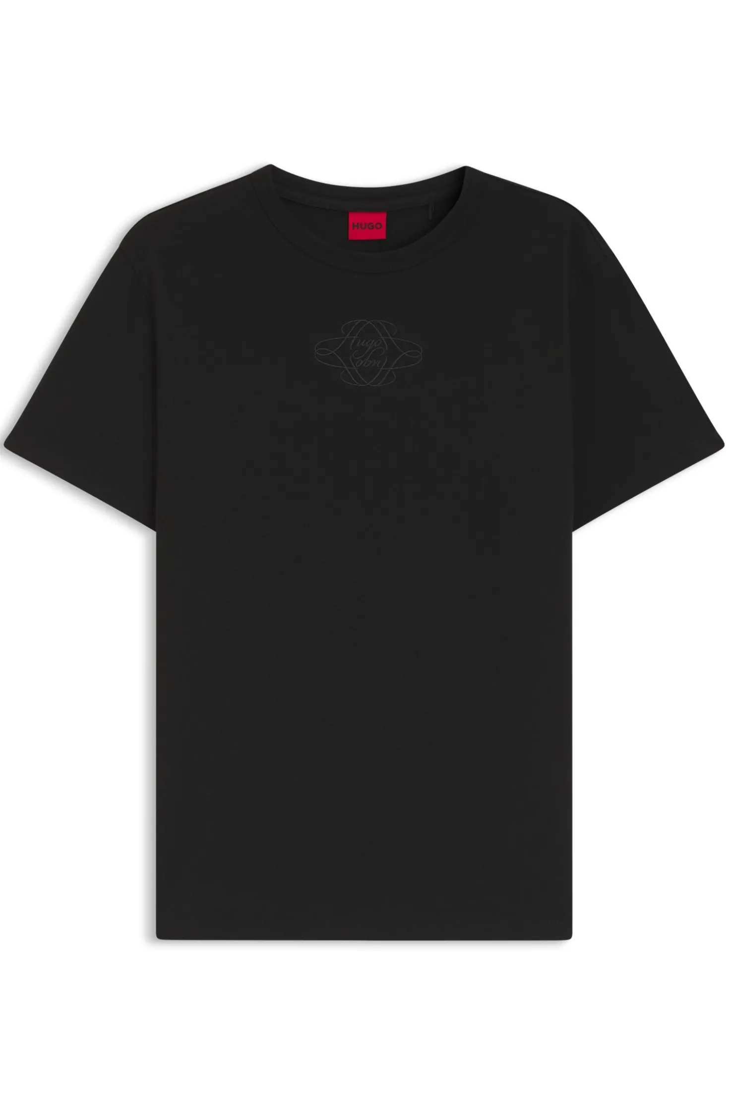 T-Shirt aus Baumwolle mit Logo-Stickerei