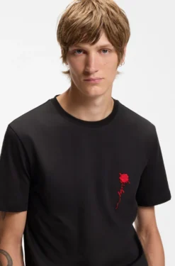 T-Shirt aus Baumwolle mit Logo-Artwork