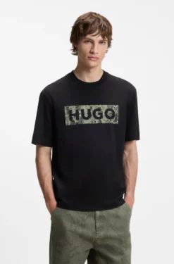 T-Shirt aus Baumwoll-Jersey mit Logo-Grafik