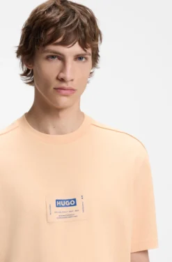 T-Shirt aus Baumwoll-Jersey mit Workwear-Logo-Label
