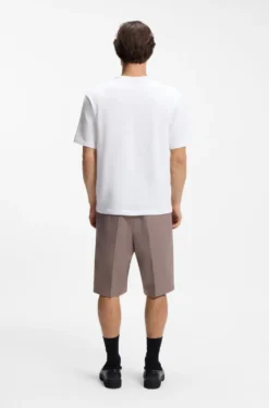 T-Shirt aus Baumwoll-Jersey mit besticktem Aufnäher