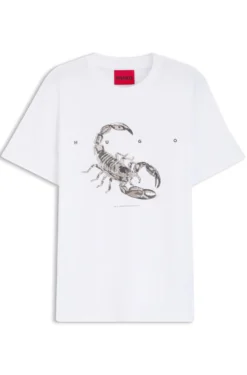 T-Shirt aus Baumwoll-Jersey mit breitem Logo