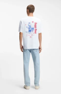 T-Shirt aus Baumwoll-Jersey mit Artwork-Print