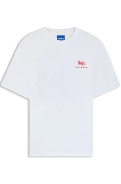 T-Shirt aus Baumwoll-Jersey mit Artwork-Print
