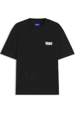 T-Shirt aus Baumwoll-Jersey mit Logo-Artwork auf der Rückseite