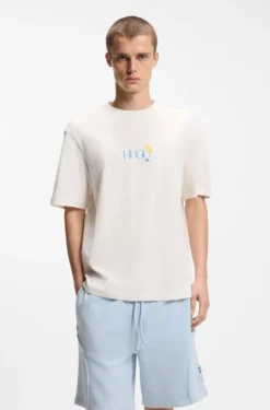 T-Shirt aus Baumwoll-Jersey mit rückseitigem Artwork-Print