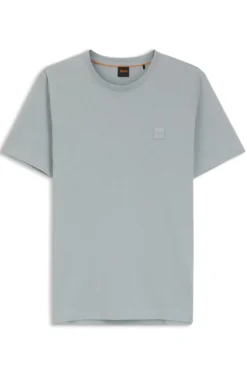 T-Shirt aus Baumwoll-Jersey mit Logo-Patch